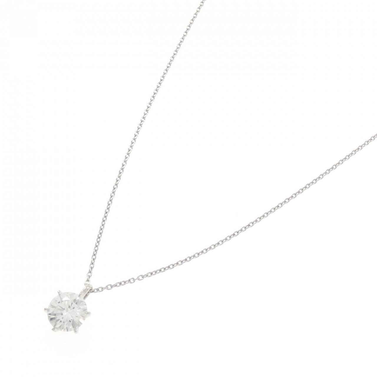 【リメイク】PT900/PT850 ダイヤモンド ネックレス 1.035CT E SI1 VG