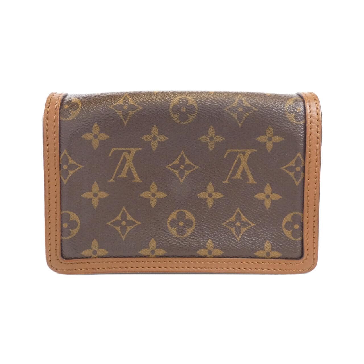 LOUIS VUITTON Monogram Portefeuille Dauphine M68746 Chain Wallet
