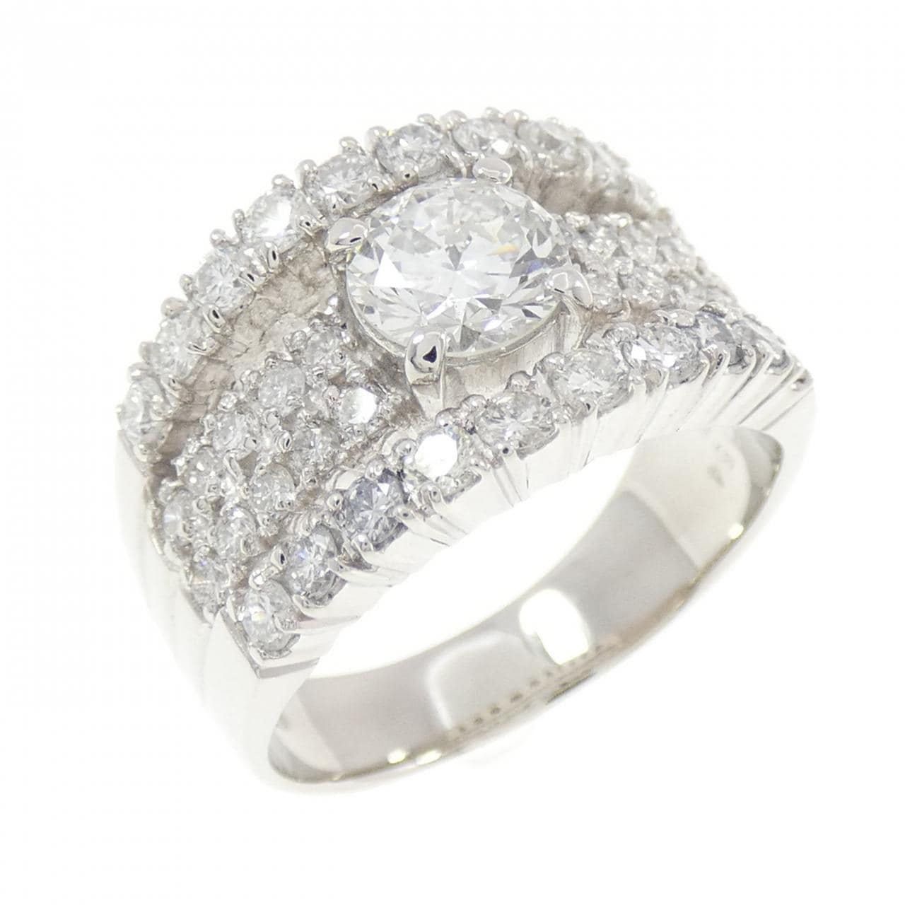 PT900 ダイヤモンド リング 0.754CT H VVS2 Good