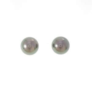 ミキモト 黒蝶パール ピアス 9mm