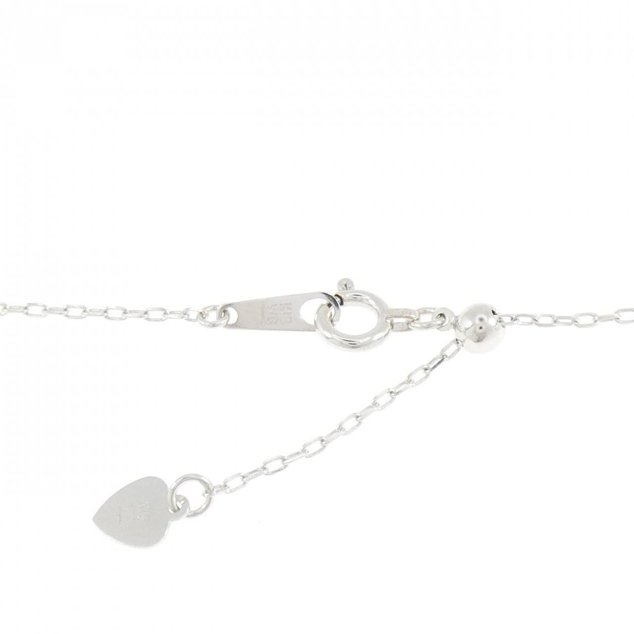 K18WG ハート ダイヤモンド ネックレス 0.449CT