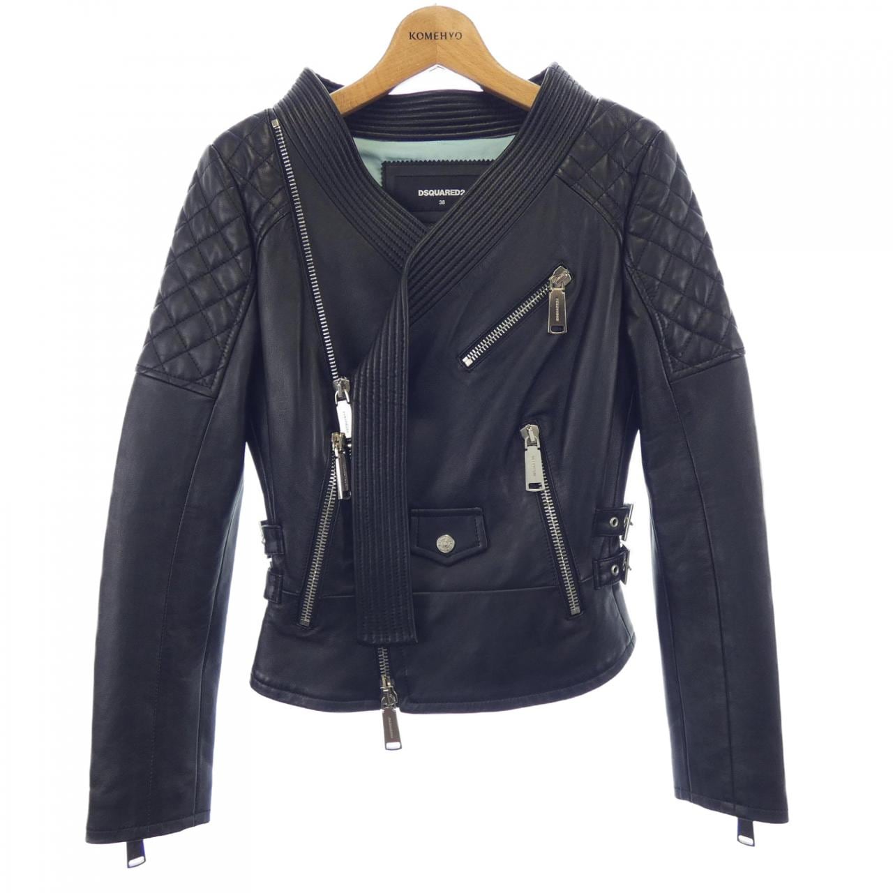ディースクエアード DSQUARED2 S72AM0417 レザーライダースジャケット