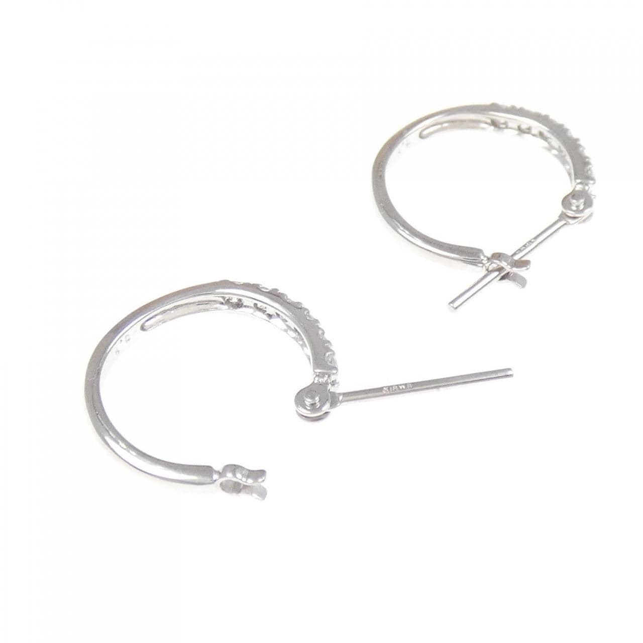 K18WG ダイヤモンド ピアス 0.2CT