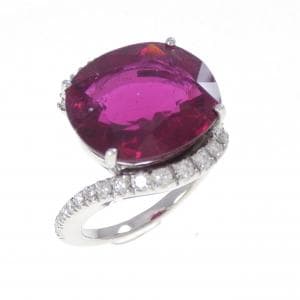 750WG ルベライトトルマリン リング 9.87CT