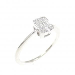 750WG ダイヤモンド ピンキー リング 0.107CT