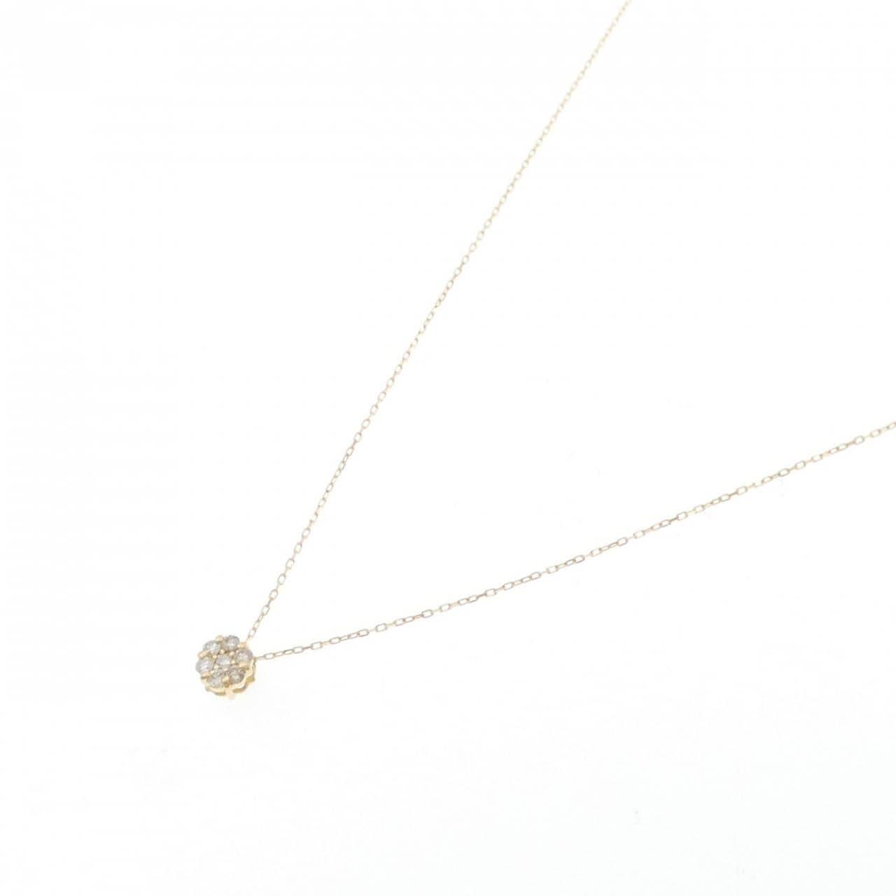 【新品】K18YG ダイヤモンド ネックレス 0.10CT