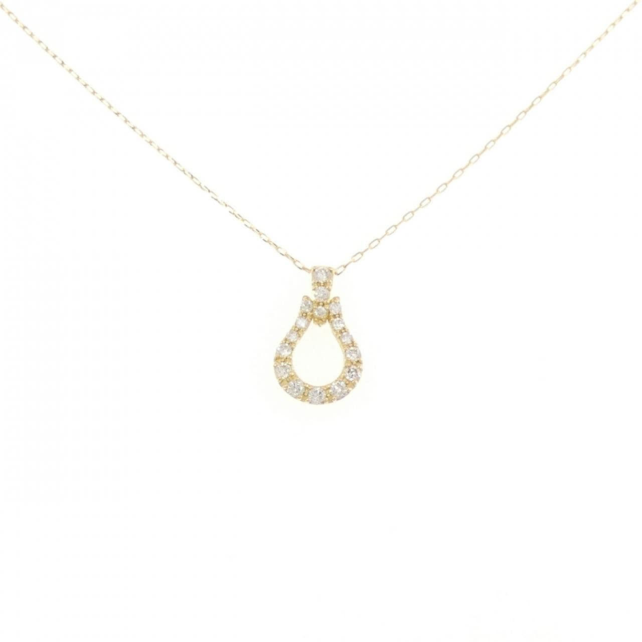 【新品】K18YG ダイヤモンド ネックレス 0.15CT