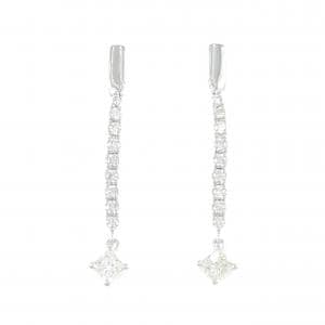 K18WG ダイヤモンド ピアス 0.96CT