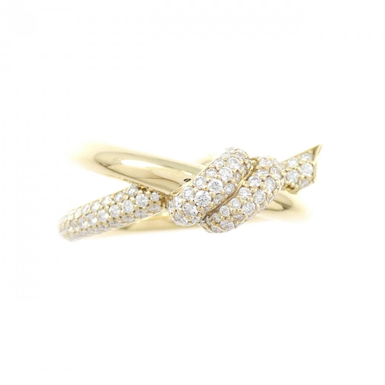 ティファニー ノット ダブル ロウ リング 0.31CT