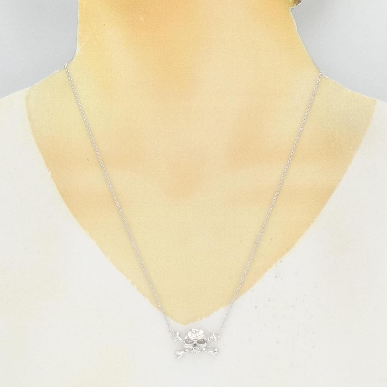 750WG Skull Necklace