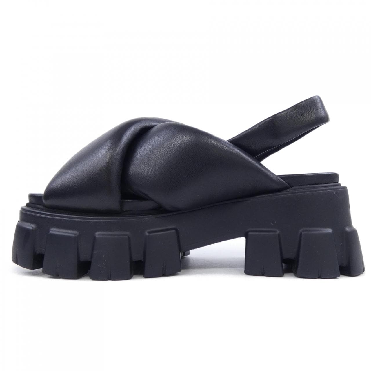 プラダ PRADA モノリス サンダル 1X123N トライアングルロゴ サンダル