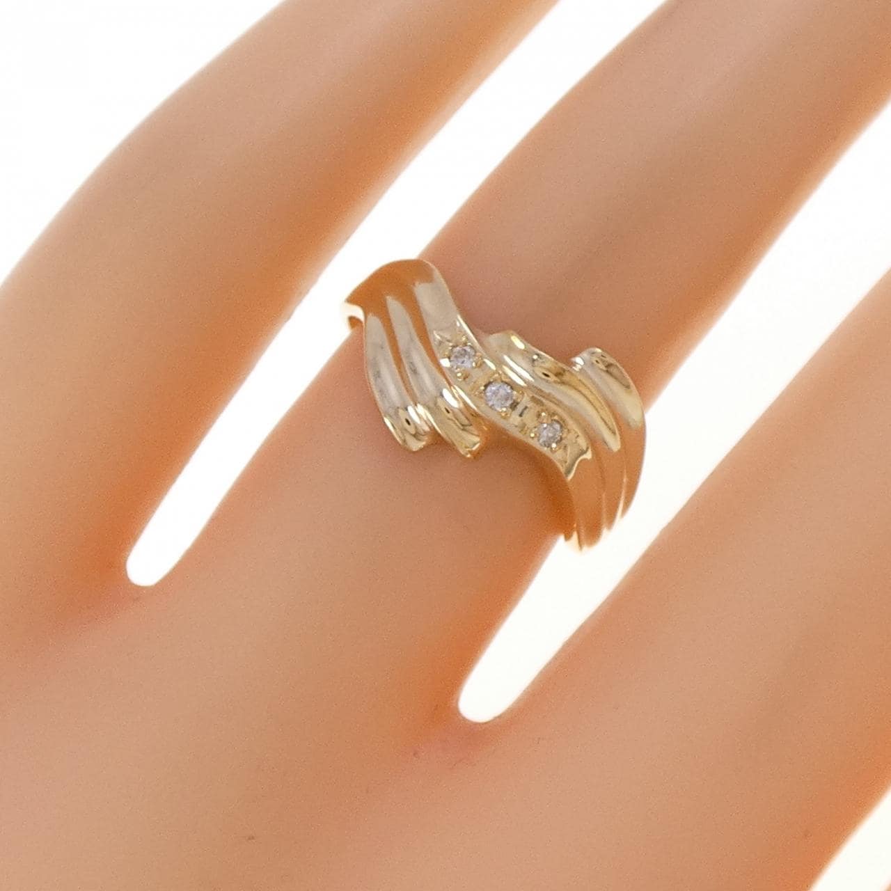 K18YG ダイヤモンド リング