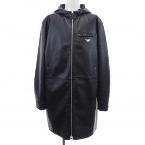 プラダ PRADA トライアングルロゴ UPS533 FLY レザーコート