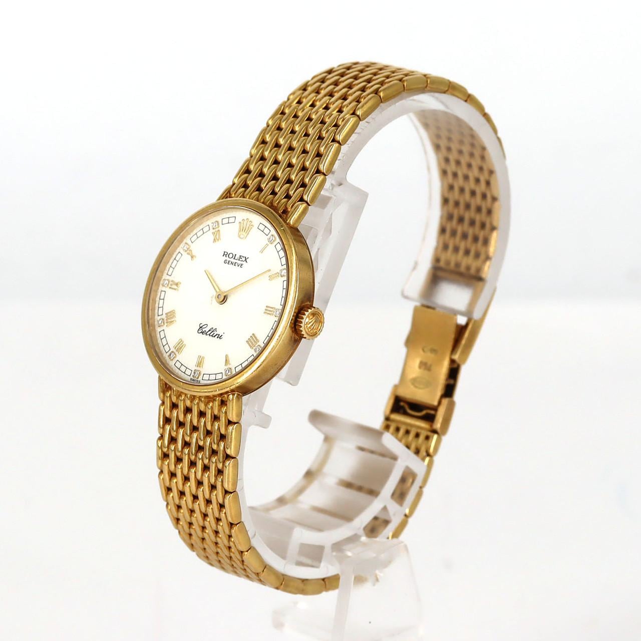 ロレックス チェリーニ YG ･11P 5041 YG 手巻 W番