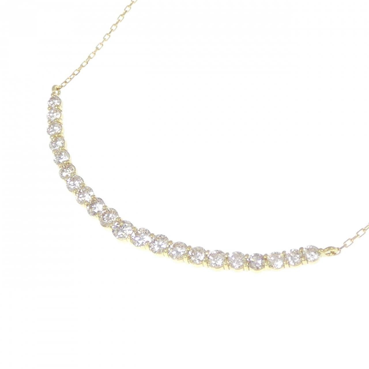 K18YG ダイヤモンド ネックレス 1.03CT