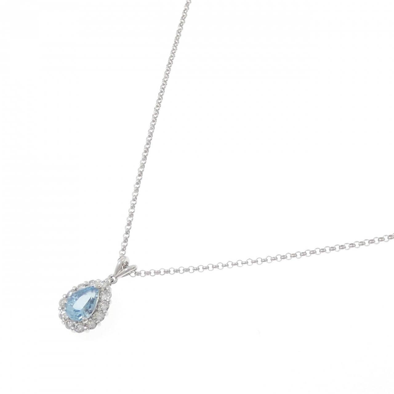 PT900/PT850 アクアマリン ネックレス 0.96CT