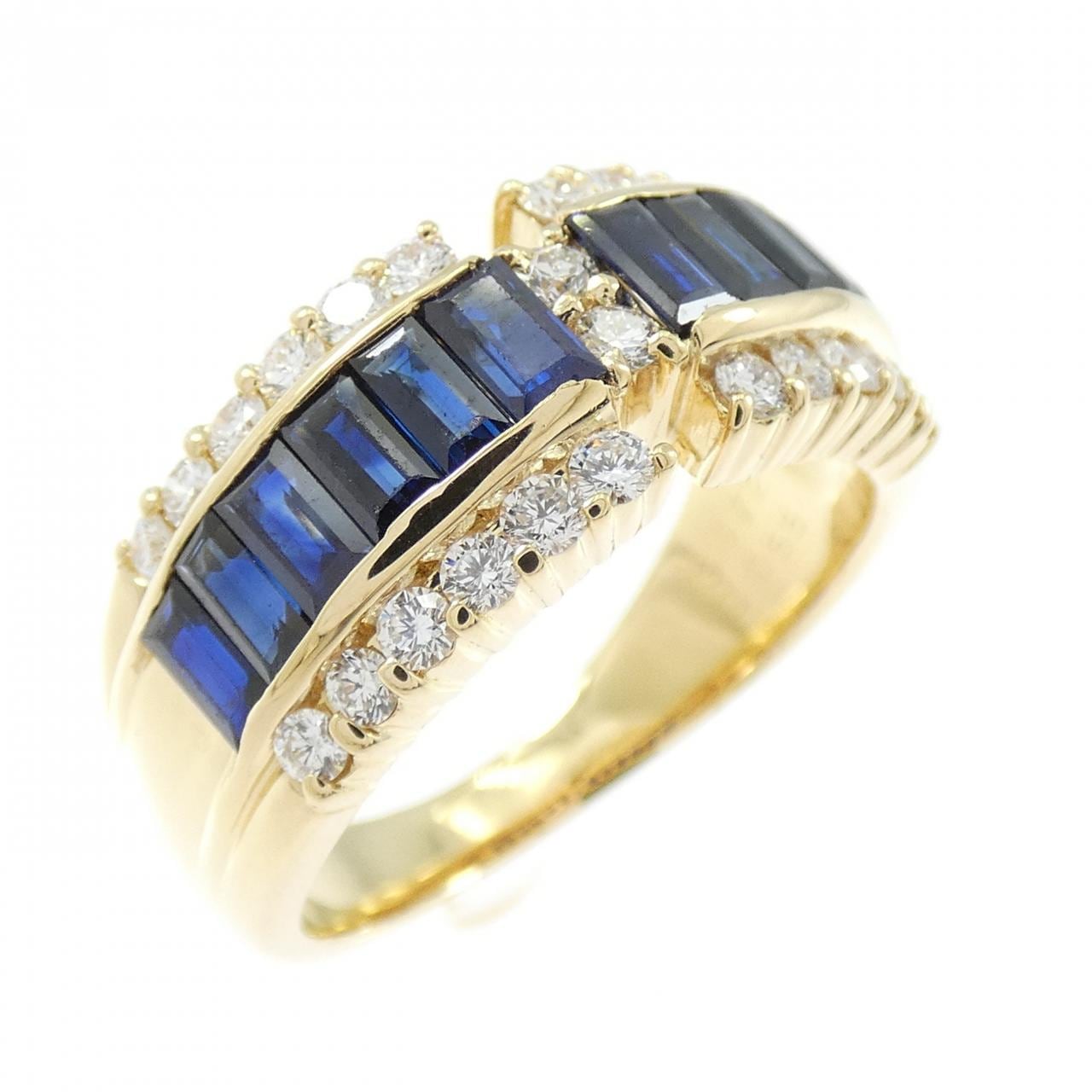 K18YG サファイヤ リング 1.72CT