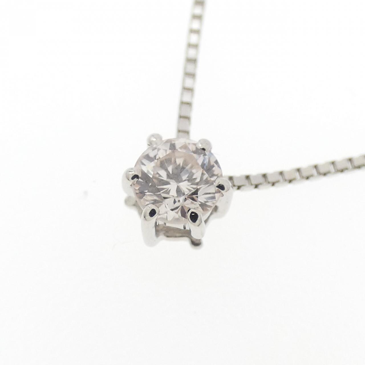 PT850 ソリティア ダイヤモンド ネックレス 0.235CT