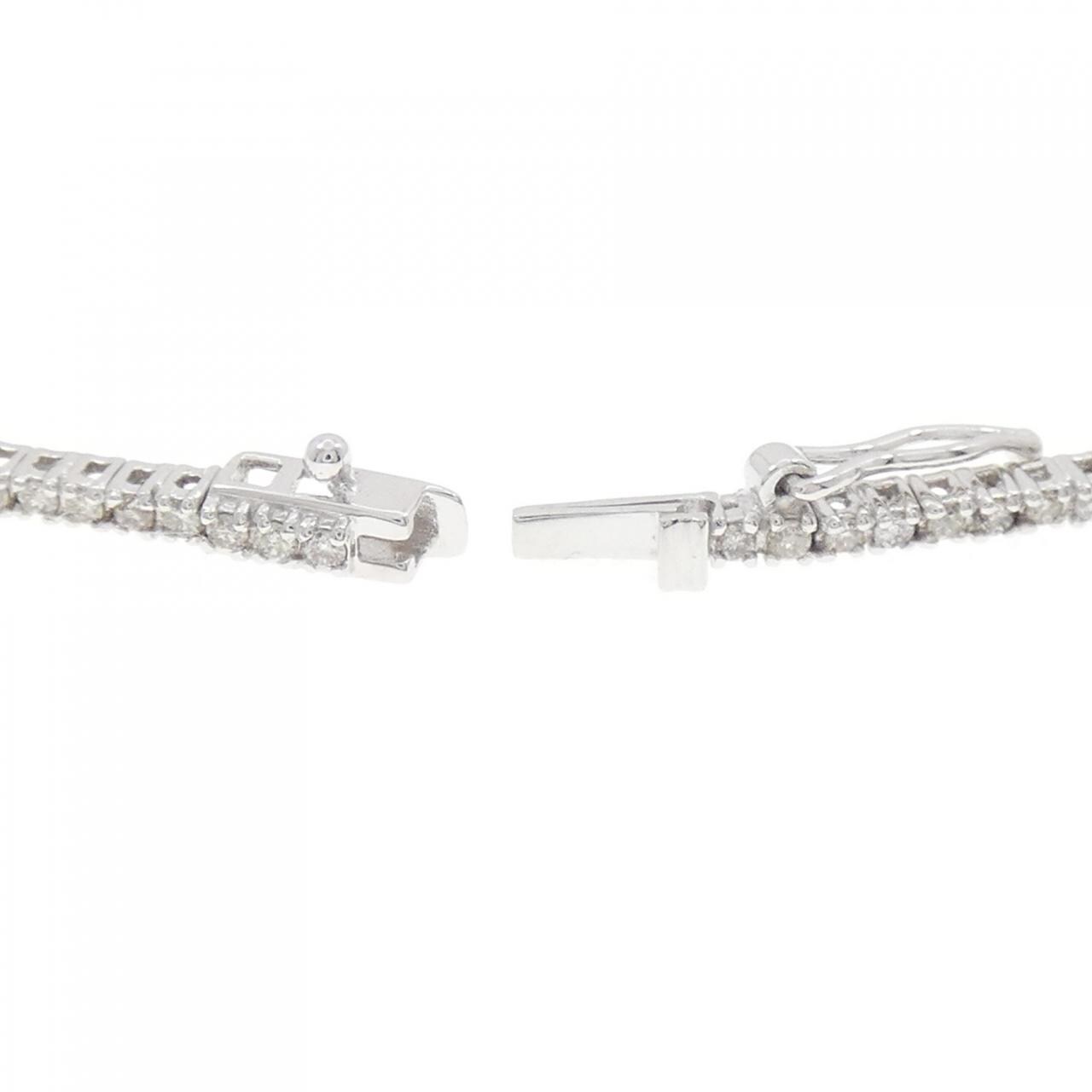 K18WG ダイヤモンド ブレスレット 1.00CT