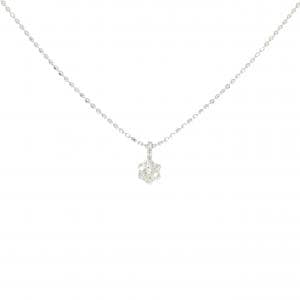 PT900/PT850 ソリティア ダイヤモンド ネックレス 0.15CT