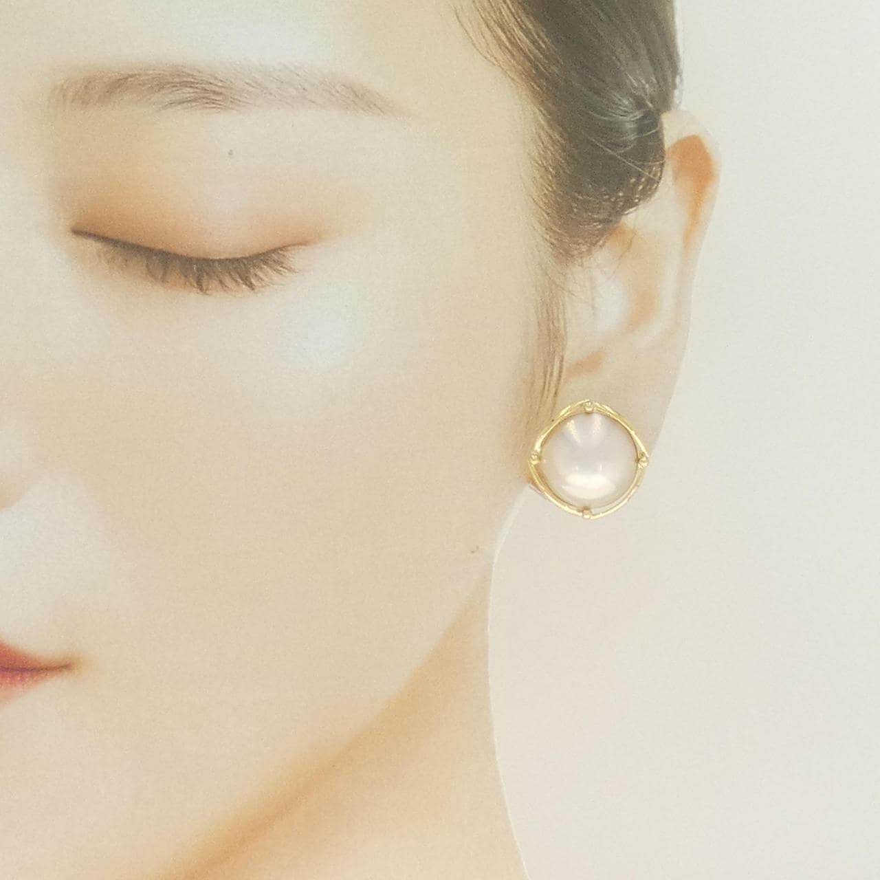 K18YG マベパール ピアス