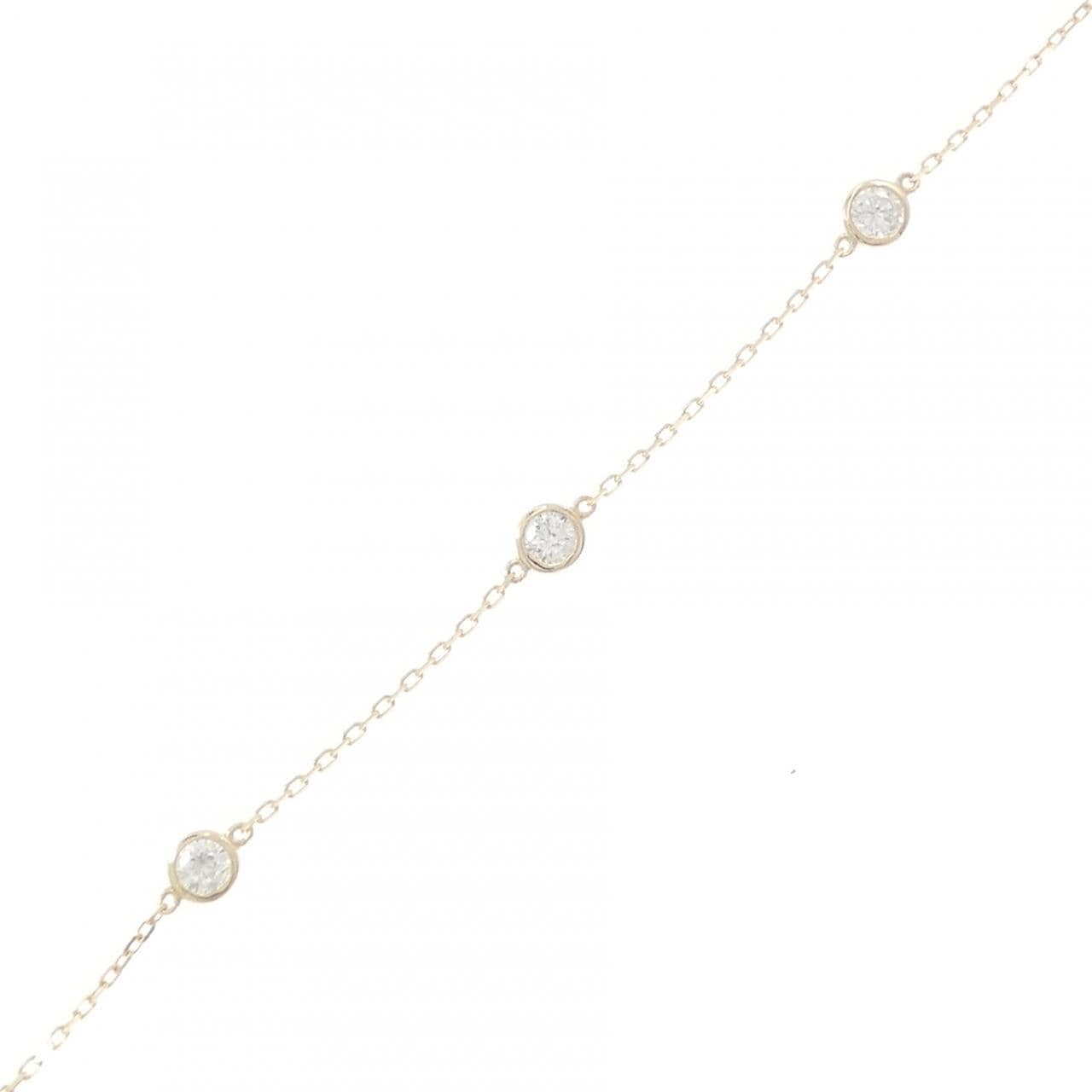 【リメイク】K10YG ダイヤモンド ブレスレット 0.25CT