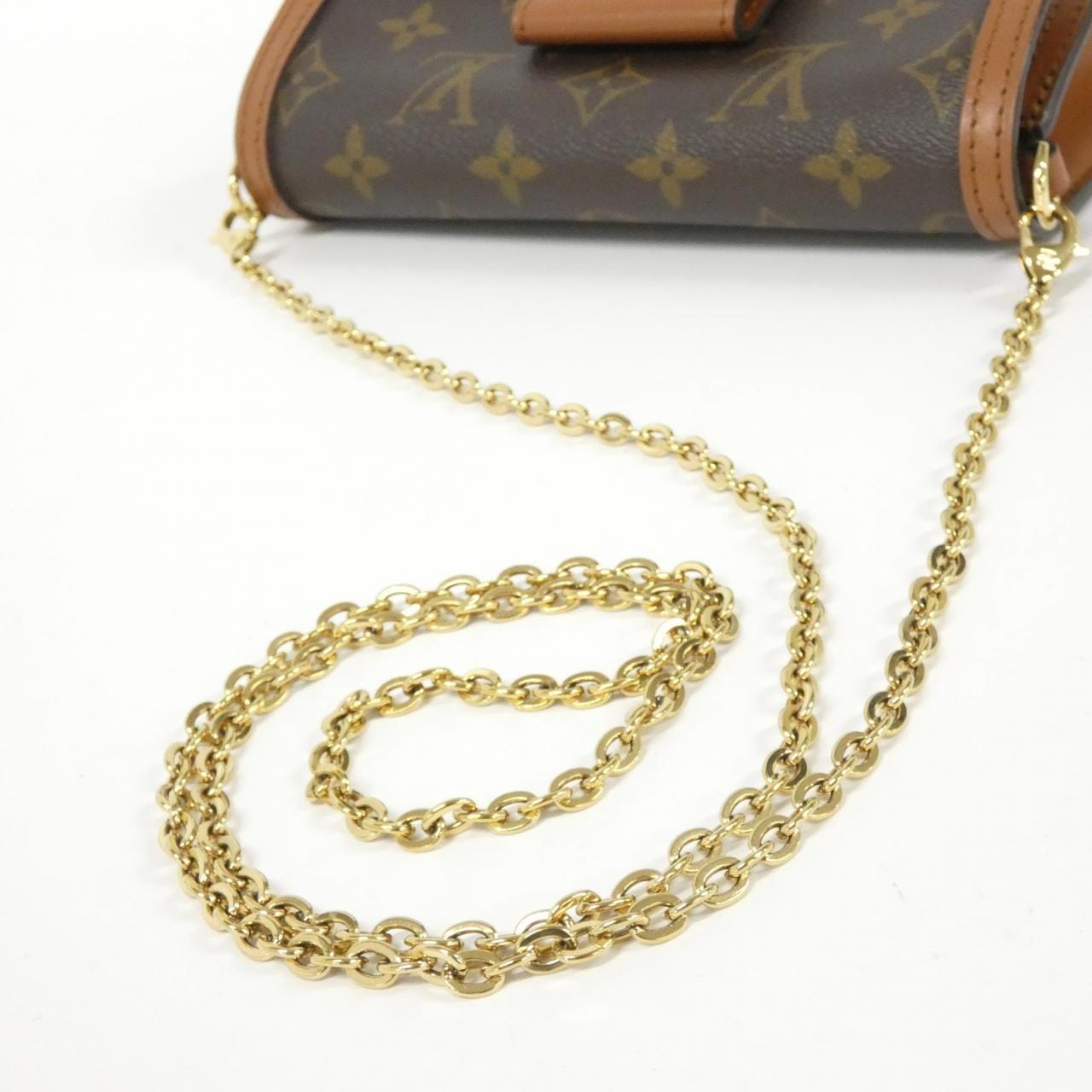 ルイヴィトン モノグラム リバース ポルトフォイユ ドーフィーヌ M68746 チェーンウォレット