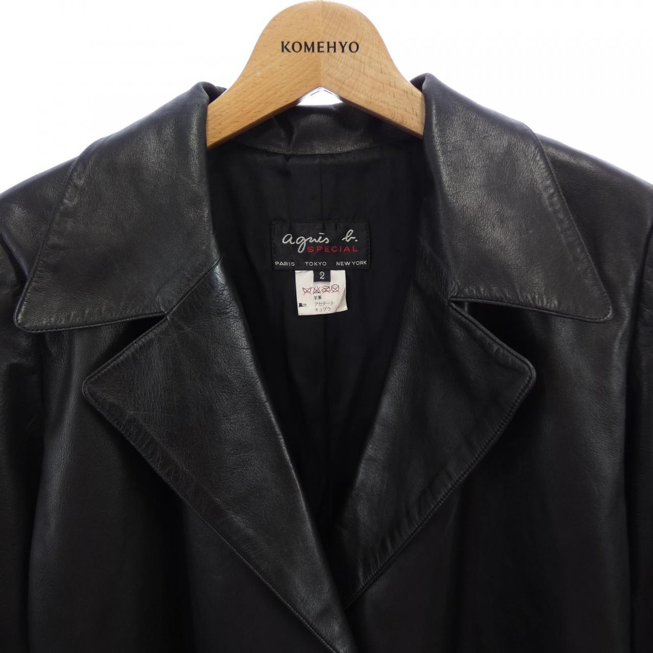 【ヴィンテージ】アニエスベー Agnes.b レザーコート