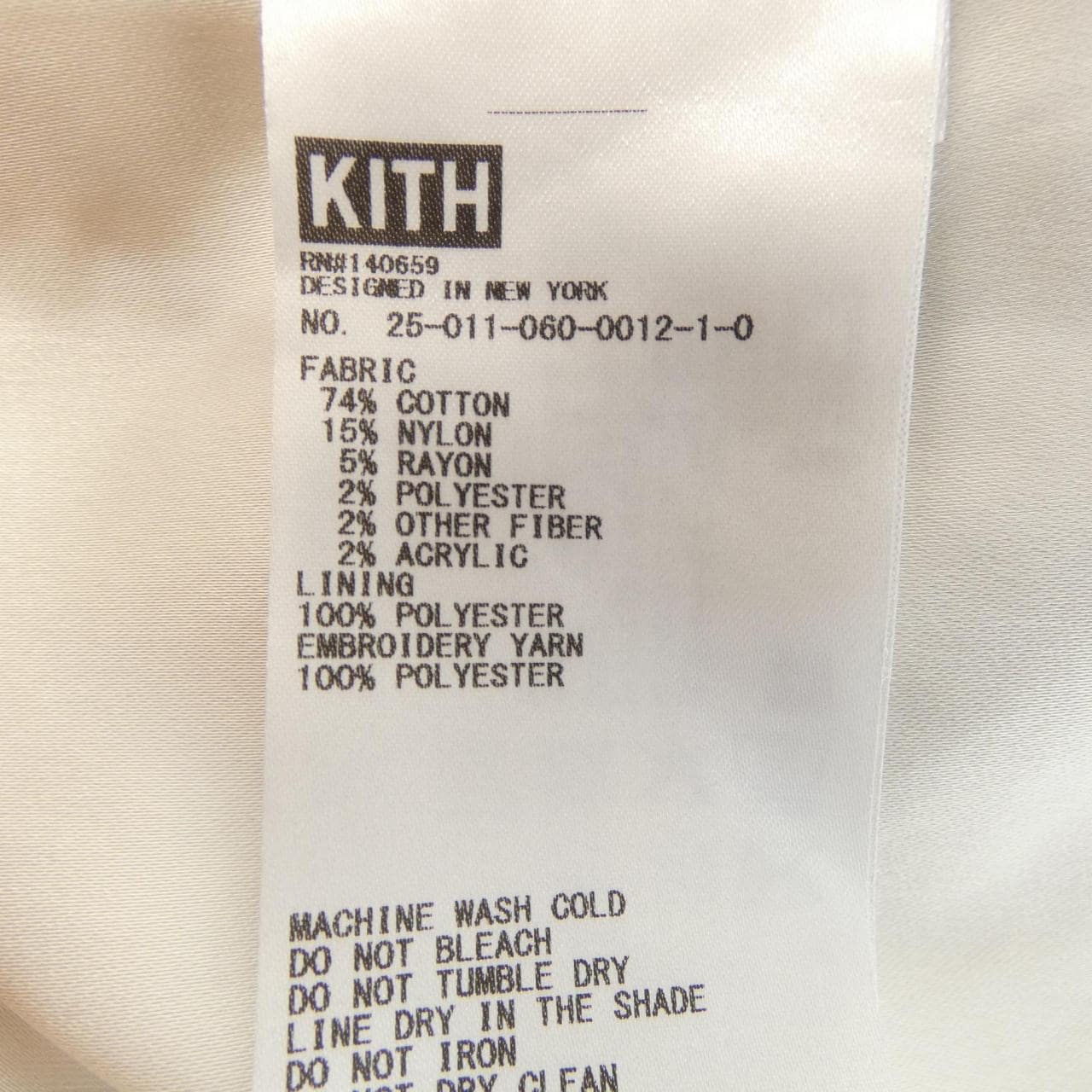 キス KITH 25-001-060-0012-1-0 ジャケット