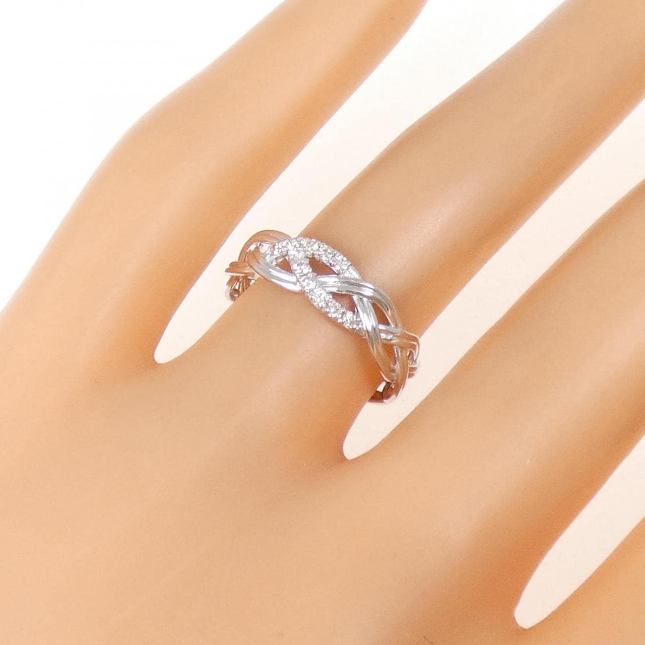 K10WG ダイヤモンド リング 0.10CT