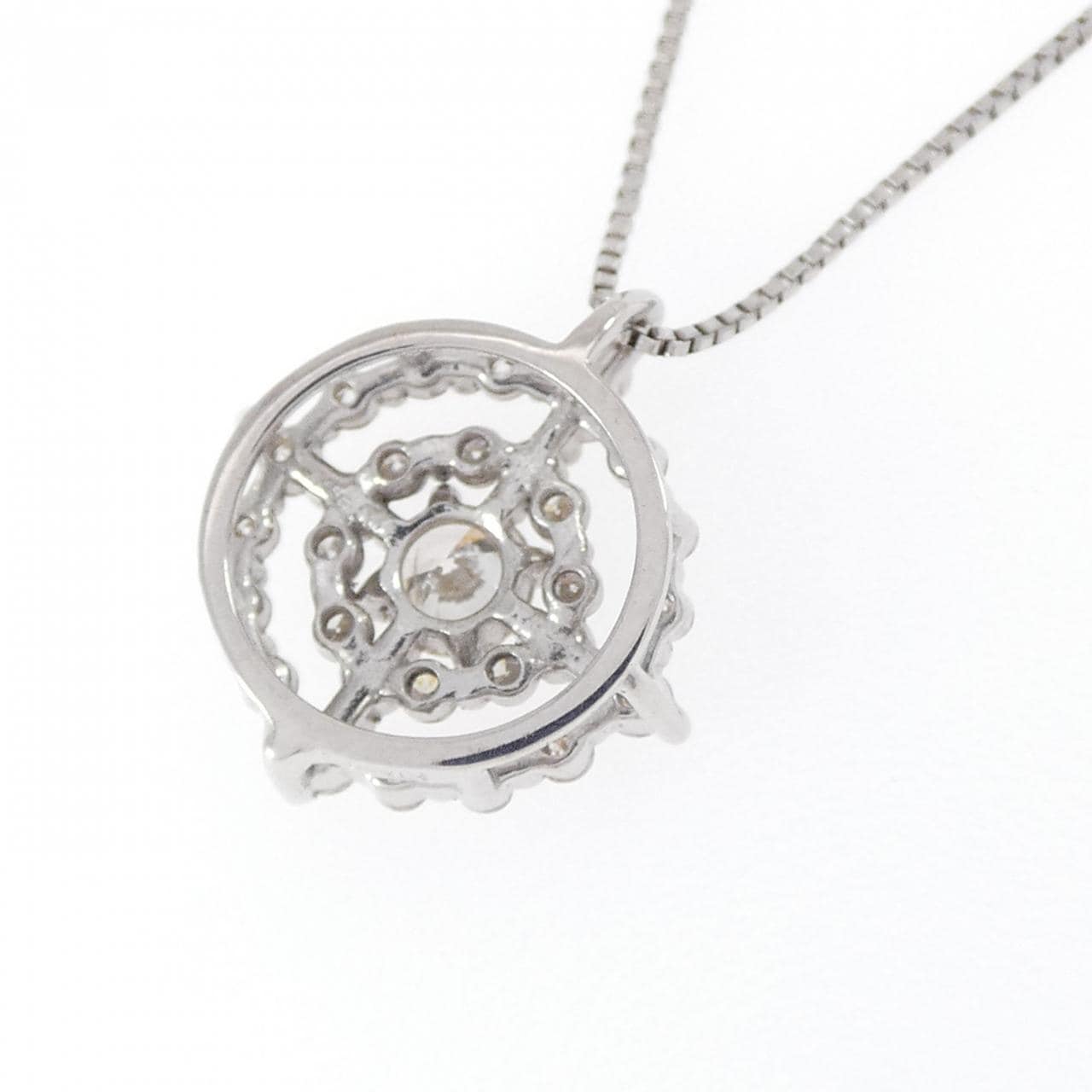 K18WG ダイヤモンド ネックレス 0.35CT