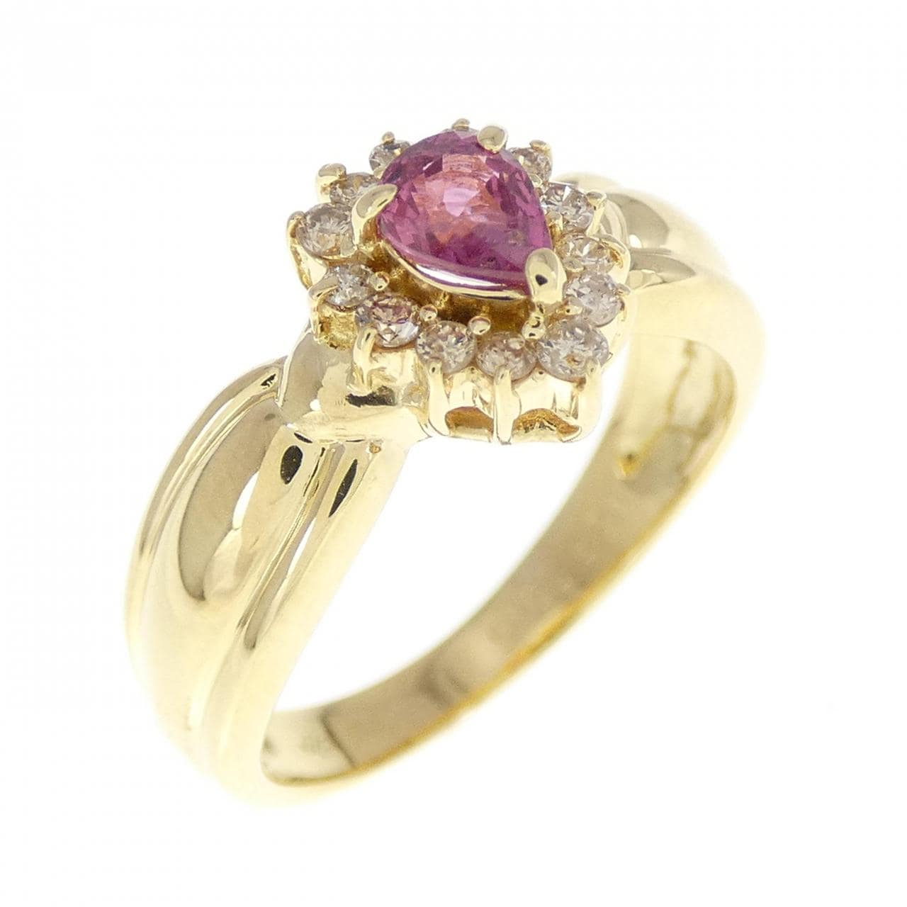 K18YG ruby ring 0.29CT