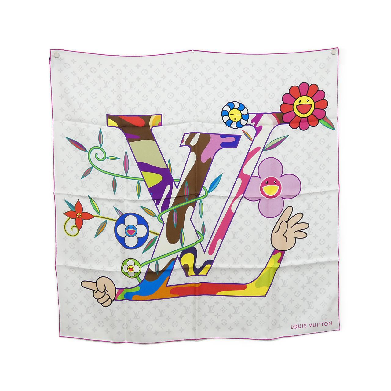 ルイヴィトン (LV X TM) カレ スーパーフラット 90cm M96097 スカーフ