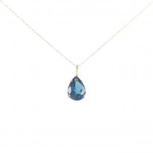 K18YG/K10YG ブルートパーズ ネックレス 1.0CT