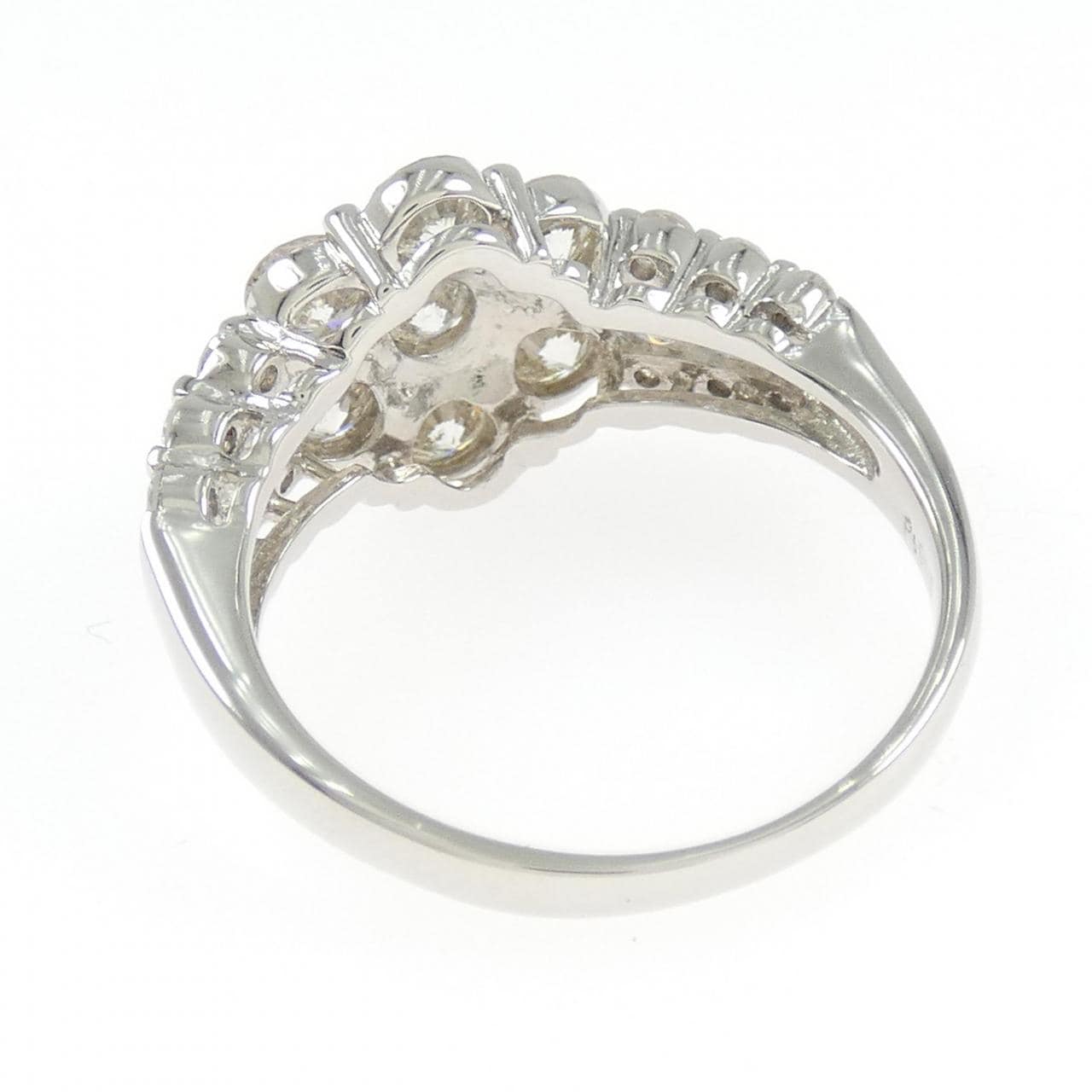 PT900 フラワー ダイヤモンド リング 2.00CT