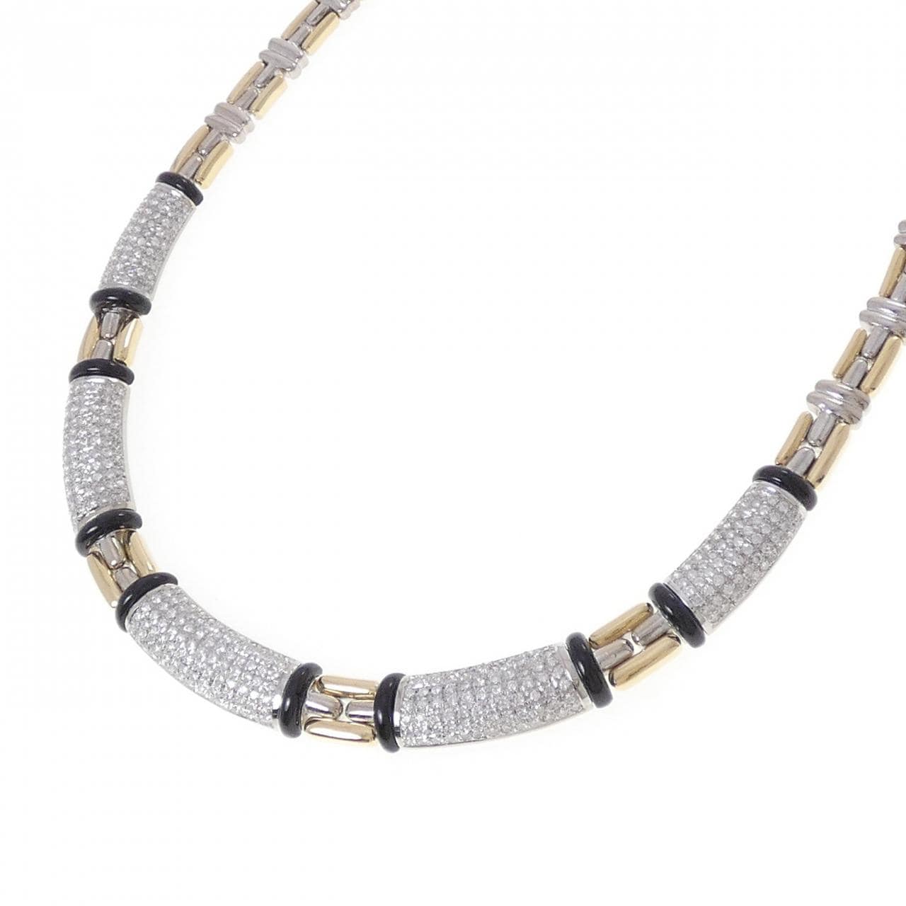 750YG/750WG オニキス ネックレス