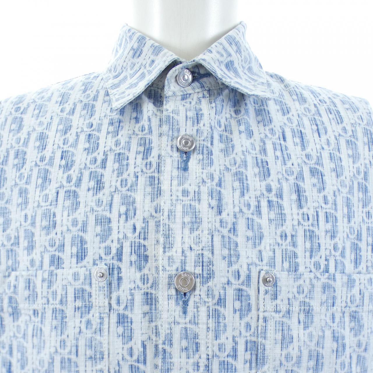 ディオール DIOR ディオール オブリーク カスリ コットンデニム 013D585BY989 シャツ