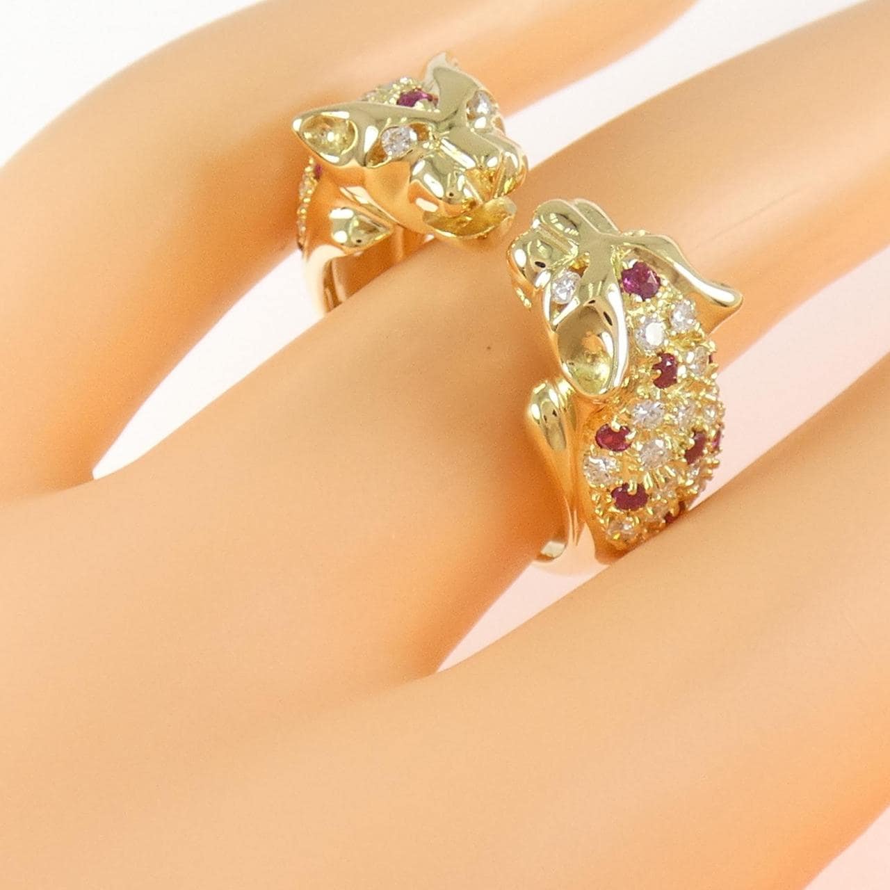 750YG ルビー リング 0.37CT