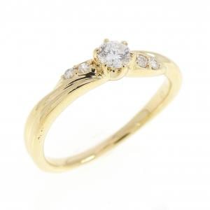 K18YG ダイヤモンド リング 0.18CT