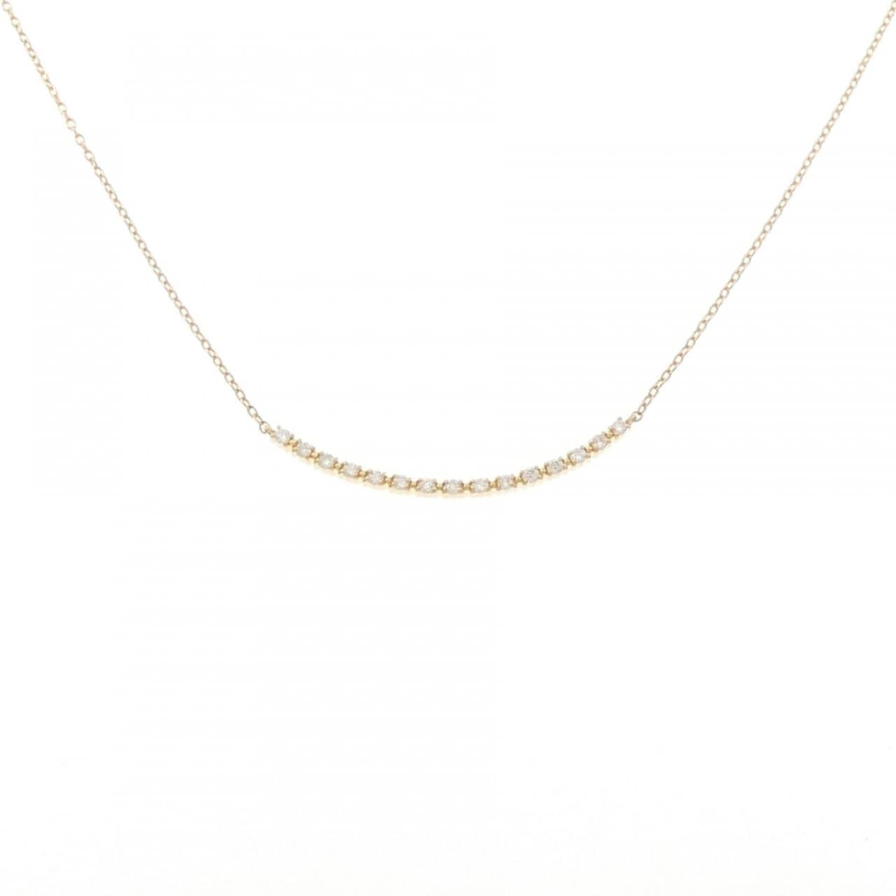 K18YG ダイヤモンド ネックレス 0.12CT