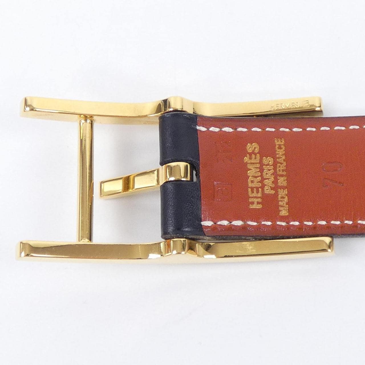 vintage HERMES Quentin 26 毫米双面腰带
