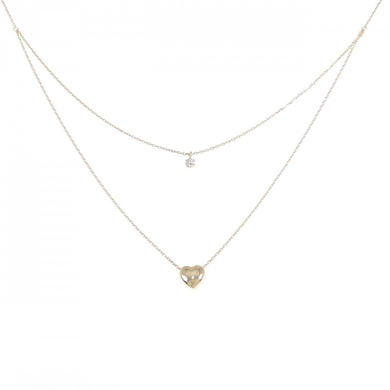 K18YG ダイヤモンド ネックレス 0.06CT