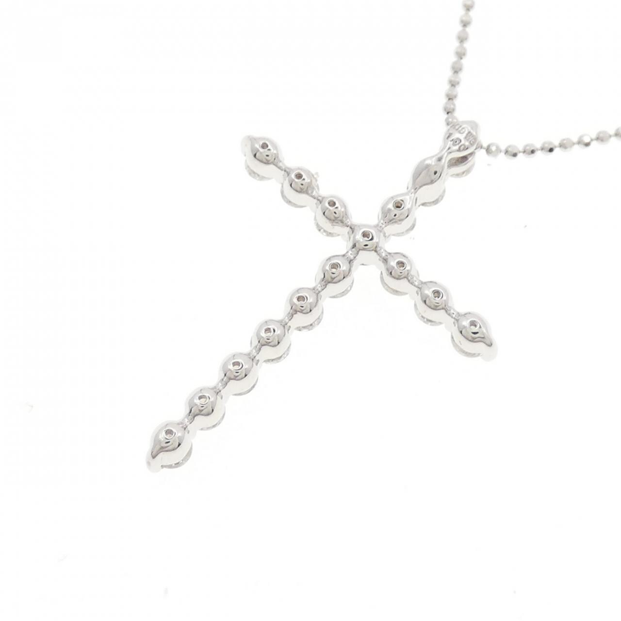 K18WG ダイヤモンド ネックレス 1.00CT