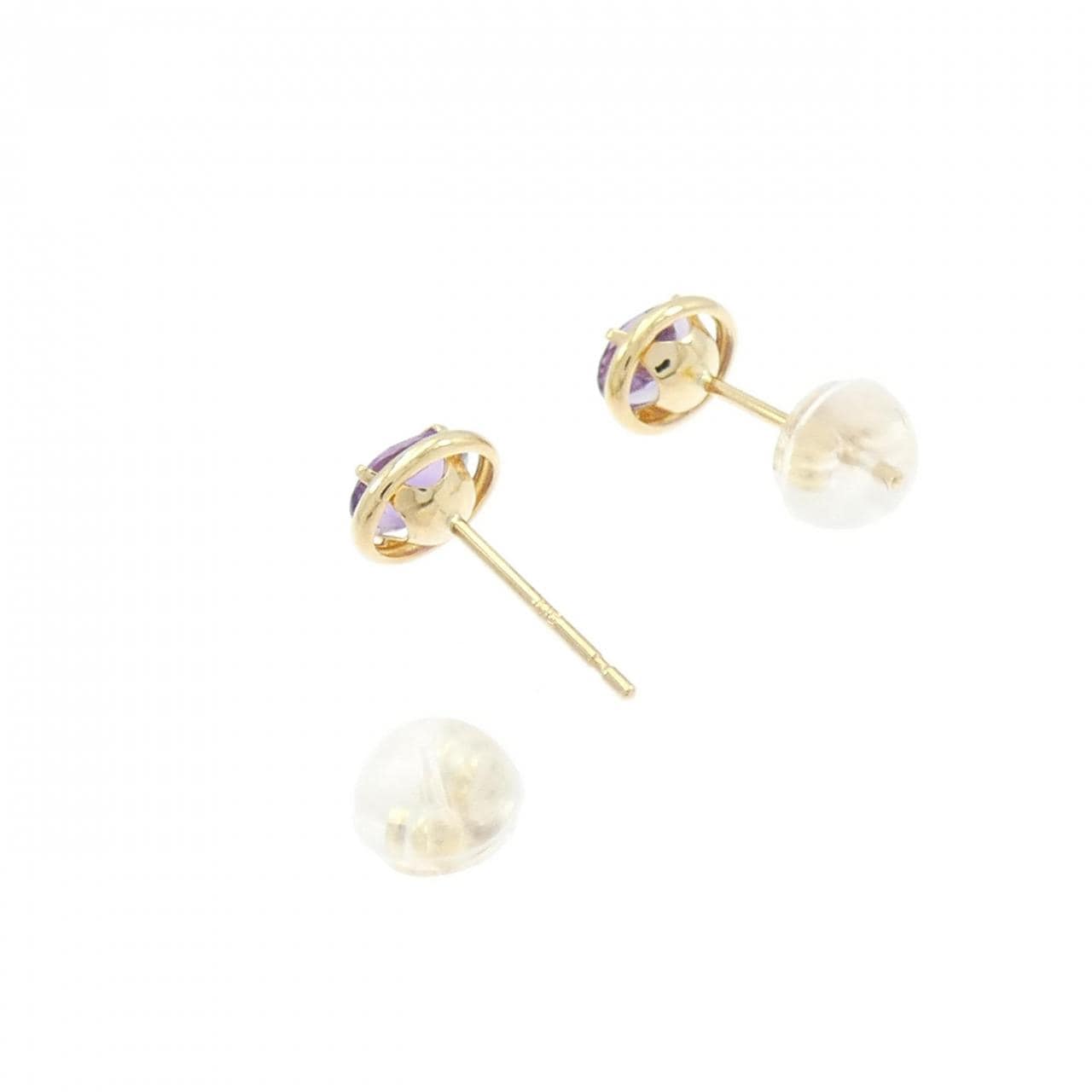 K18YG紫水晶耳釘