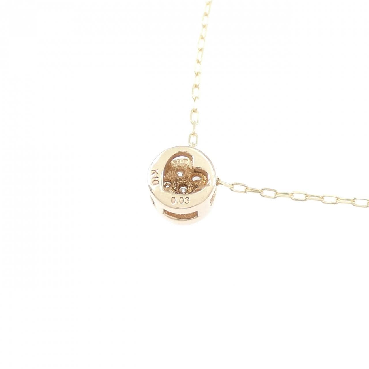 K10YG ダイヤモンド ネックレス 0.03CT
