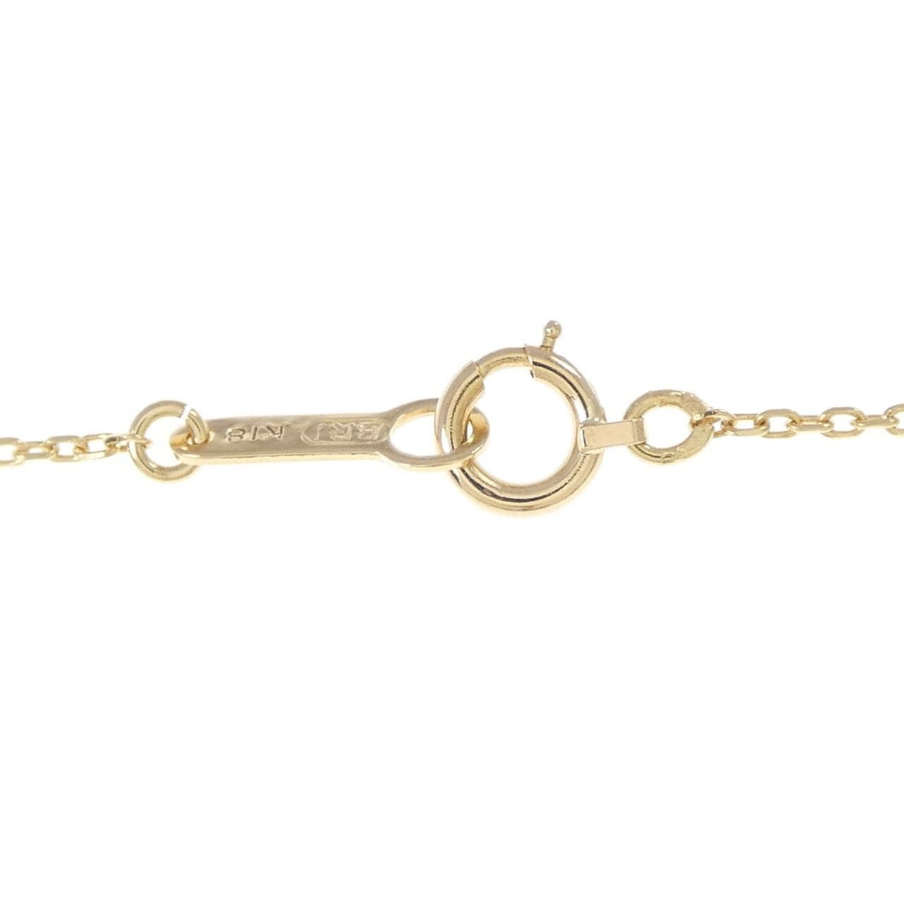 K18YG ダイヤモンド ネックレス 0.11CT