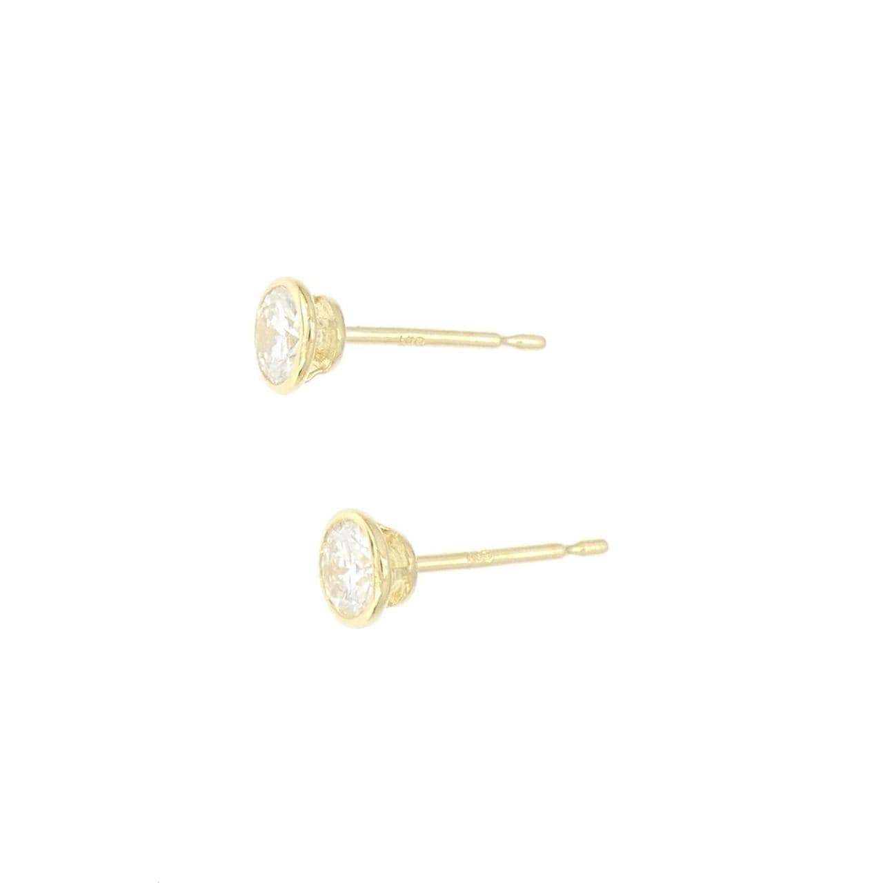 [再加工款] K18YG/ST鑽石耳環 0.235CT 0.245CT H SI1 品質好