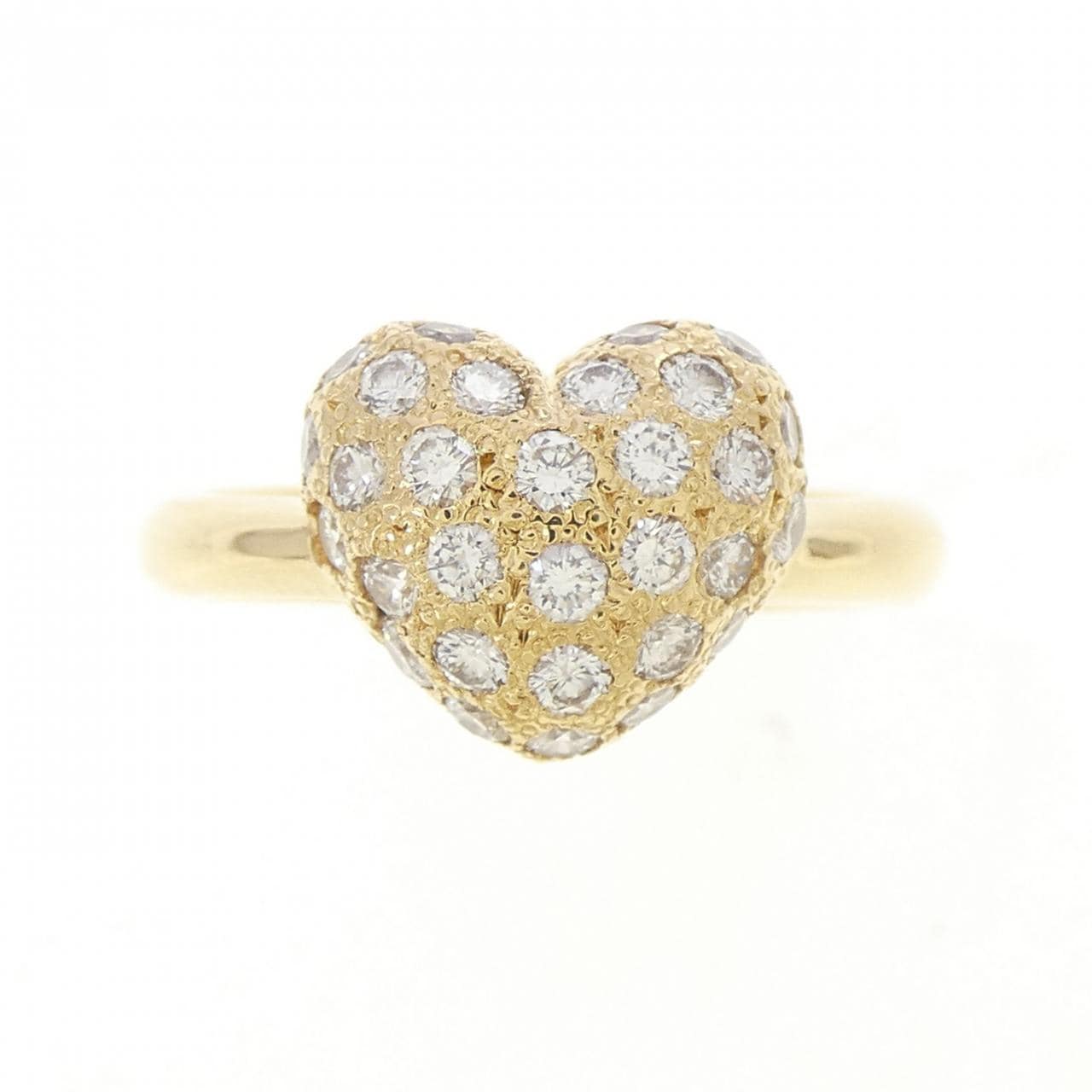 750YG ハート ダイヤモンド リング 0.63CT