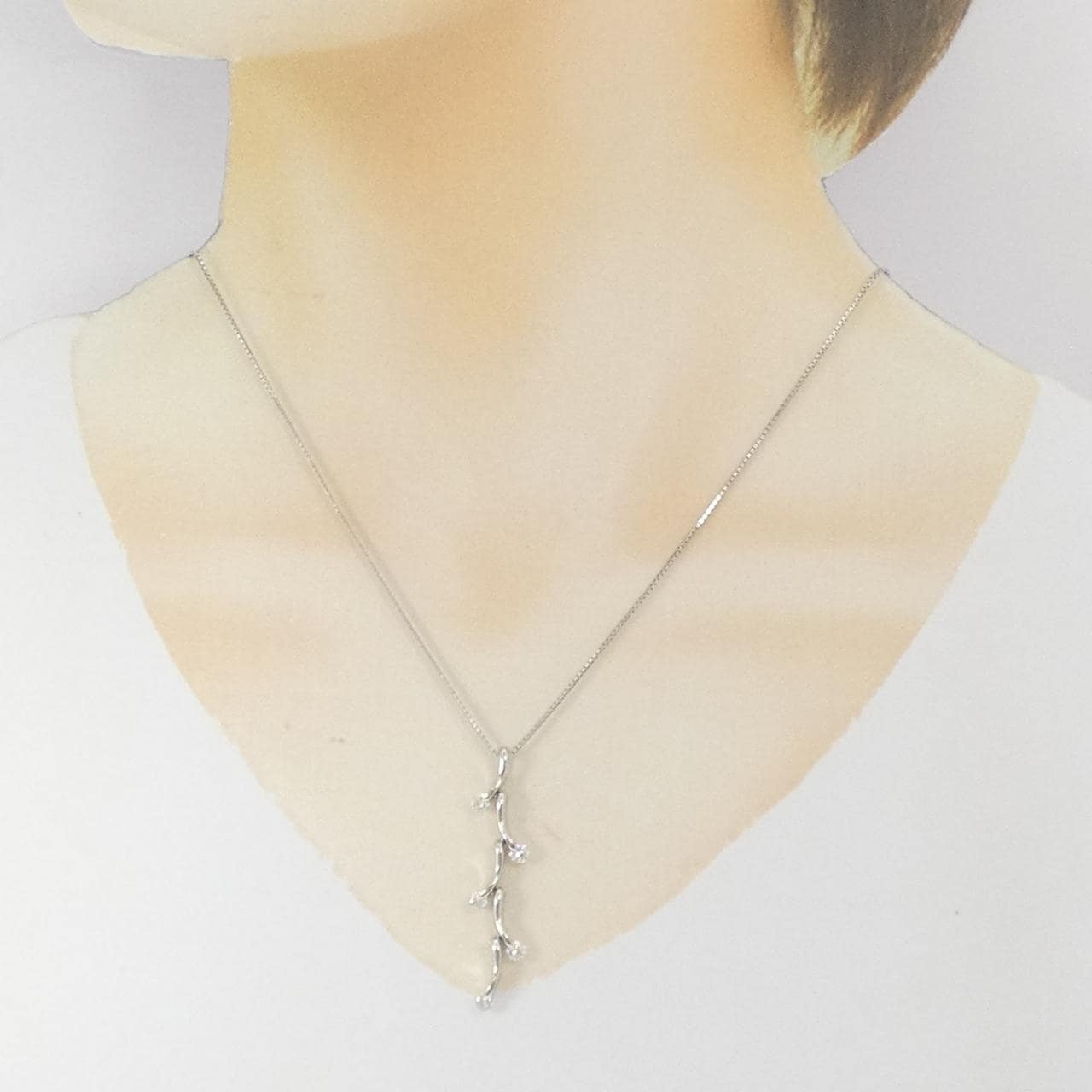PT900/PT850 ダイヤモンド ネックレス 0.544CT