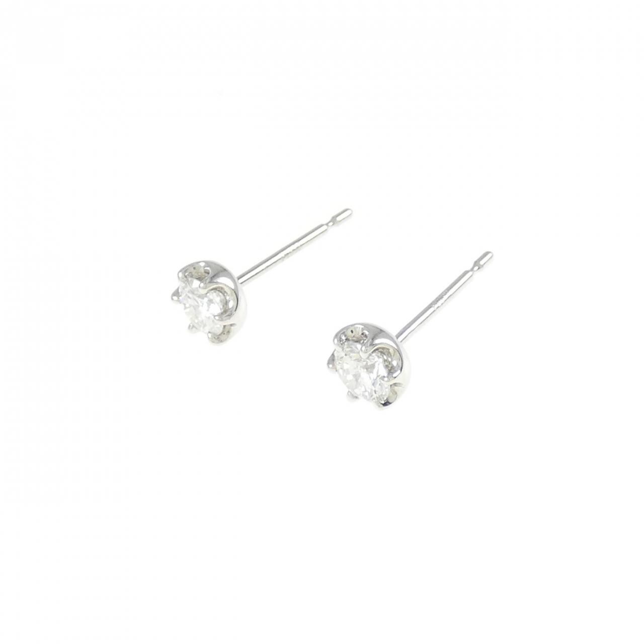 【リメイク】PT/ST ダイヤモンド ピアス 0.202CT 0.230CT F VS2 VG